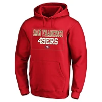 Men's Fanatics  Scarlet San Francisco 49ers Big & Tall Fleece Hoodie