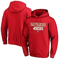 Sweat à capuche polaire Fanatics Scarlet San Francisco 49ers pour hommes, grande taille
