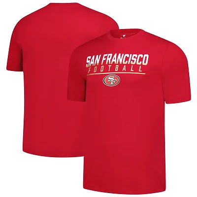 T-shirt Fanatics Scarlet pour homme avec logo San Francisco 49ers