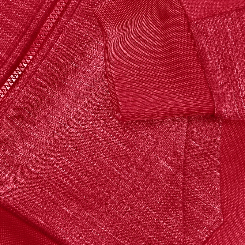 Men's Fanatics Scarlet San Francisco 49ers Checkdown Pass Full-Zip Hoodie