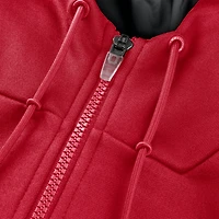Men's Fanatics Scarlet San Francisco 49ers Checkdown Pass Full-Zip Hoodie