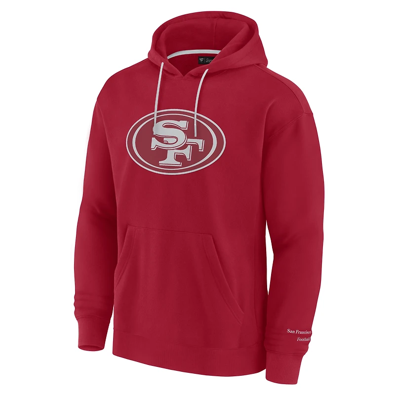 Sweat à capuche Fanatics Scarlet pour homme des San Francisco 49ers Elements Pace