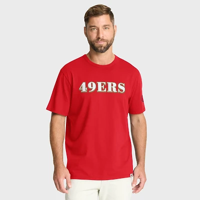 T-shirt Fanatics Scarlet pour homme, motif classique des San Francisco 49ers, héritage