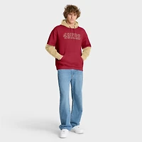 Sweat à capuche Fanatics Scarlet pour homme avec logo casque des San Francisco 49ers