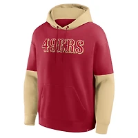 Men's Fanatics Scarlet San Francisco 49ers Helmet Pullover Hoodie