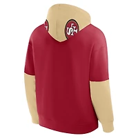 Men's Fanatics Scarlet San Francisco 49ers Helmet Pullover Hoodie