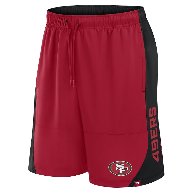 Men's Fanatics Scarlet San Francisco 49ers No Defense Shorts