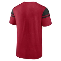 T-shirt Fanatics Scarlet San Francisco 49ers Old School Play Slub pour hommes