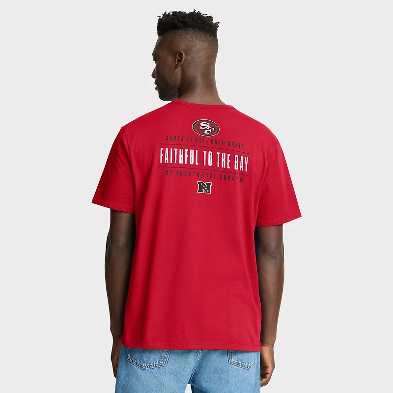 Men's Fanatics Scarlet San Francisco 49ers Passing Pocket Legacy T-Shirt