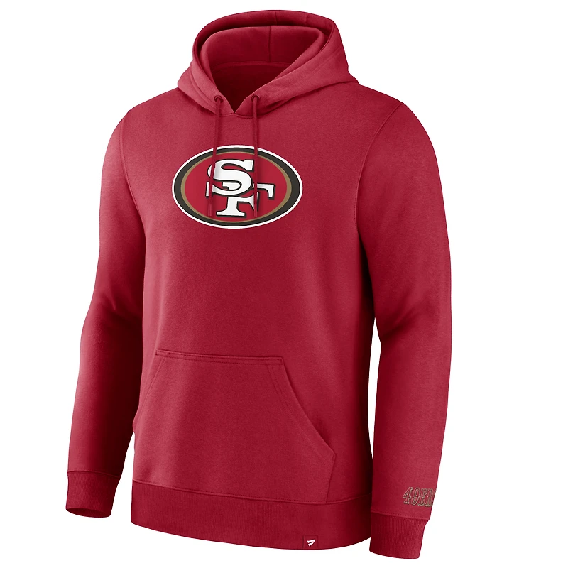 Sweat à capuche Fanatics Scarlet Pylon Cam Legacy des San Francisco 49ers pour homme