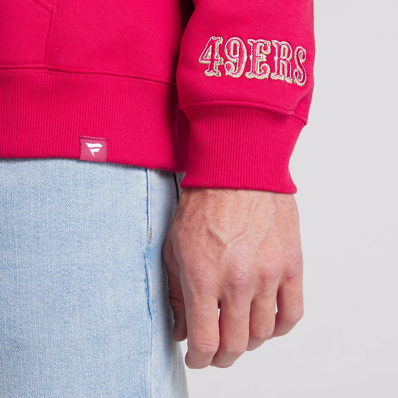 Sweat à capuche Fanatics Scarlet Pylon Cam Legacy des San Francisco 49ers pour homme