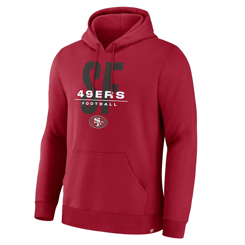 Sweat à capuche Fanatics Scarlet Legacy des San Francisco 49ers pour homme