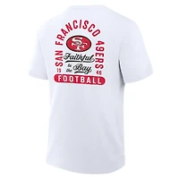 T-shirt Fanatics blanc pour homme, Fluid Motion Legacy des San Francisco 49ers
