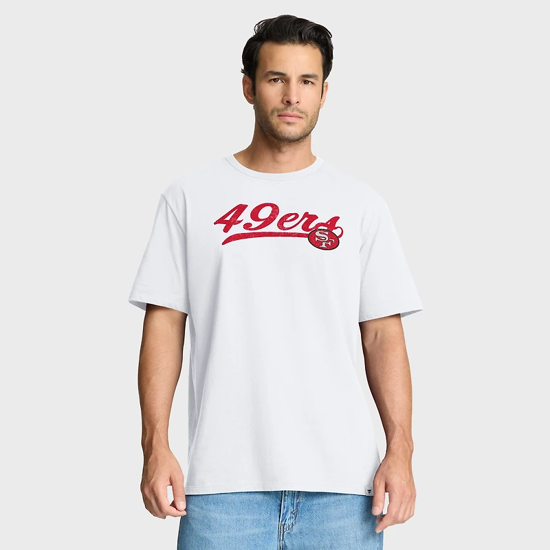T-shirt Fanatics blanc pour homme, Fluid Motion Legacy des San Francisco 49ers