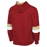 Sweat à capuche adaptatif G-III Sports by Carl Banks pour homme, couleur écarlate/doré, San Francisco 49ers