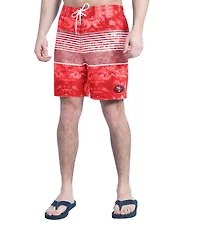 Men's G-III Sports by Carl Banks  Scarlet/Gray San Francisco 49ers Horizon Volley Swim Shorts