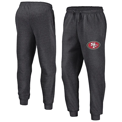 Pantalon de jogging en polaire Heather Anthracite pour homme San Francisco 49ers Head to