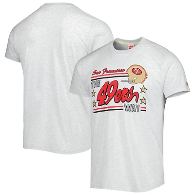 T-shirt à trois mélanges Hyper Local Hommage Ash San Francisco 49ers pour homme