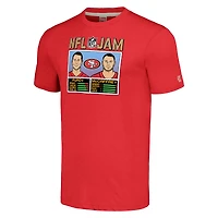 Men's Homage Christian McCaffrey & Brock Purdy Scarlet San Francisco 49ers NFL Jam Tri-Blend T-Shirt