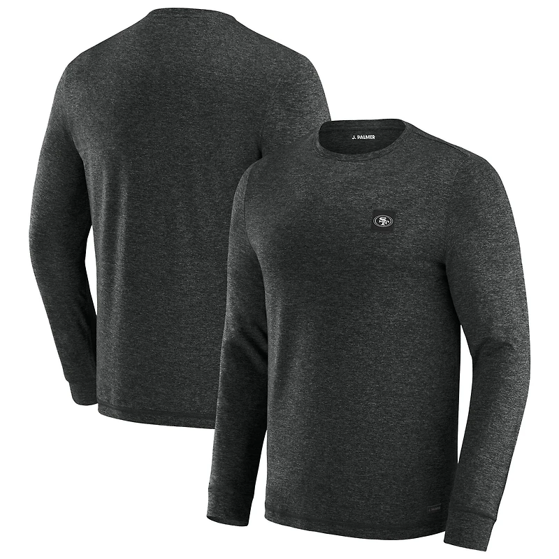 T-shirt à manches longues noir J. Palmer pour homme, San Francisco 49ers Four Down