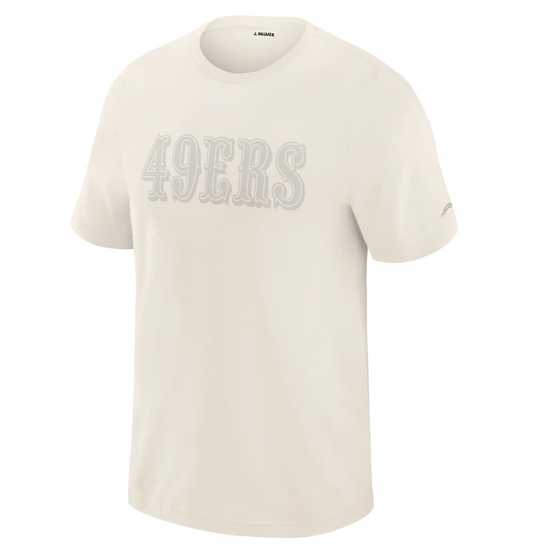 T-shirt Performance Tri-Blend crème J. Palmer des 49ers de San Francisco pour homme
