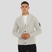 Men's J. Palmer Gray San Francisco 49ers The Playmaker Cardigan Raglan Sweater