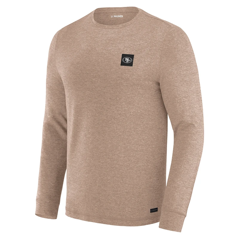 T-shirt à manches longues pour homme J. Palmer Tan San Francisco 49ers Four Down