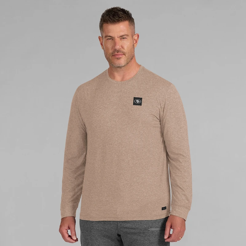 T-shirt à manches longues pour homme J. Palmer Tan San Francisco 49ers Four Down