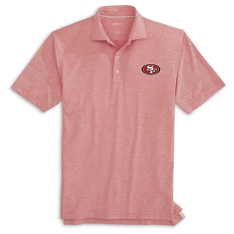Men's johnnie-O Red San Francisco 49ers Lyndon Performance Polo