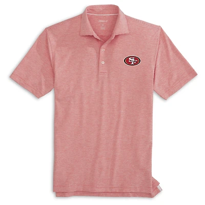 Men's johnnie-O Red San Francisco 49ers Lyndon Performance Polo