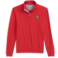 Men's johnnie-O  Scarlet San Francisco 49ers Motion Quarter-Zip Pullover