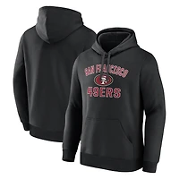 Sweat à capuche noir pour homme avec logo San Francisco 49ers Arch Victory