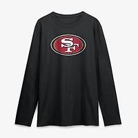 Men's Logo Athletic Black San Francisco 49ers Primary Long Sleeve T-Shirt