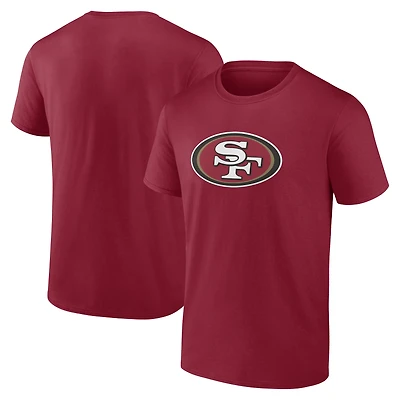 T-shirt homme logo Athletic Scarlet San Francisco 49ers avec principal
