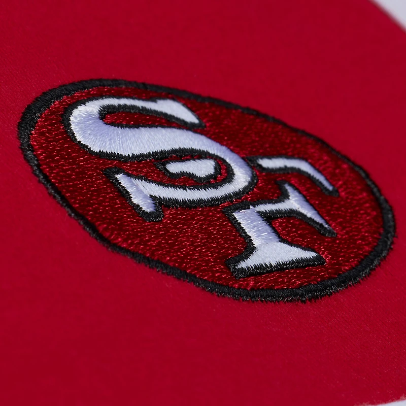Débardeur Mitchell & Ness noir/écarlate pour homme, modèle entraîneur-chef des 49ers de San Francisco