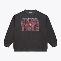 Sweat-shirt en molleton noir Mitchell & Ness pour homme, collection Downtown des San Francisco 49ers