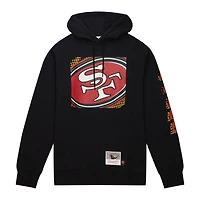 Sweat à capuche noir Mitchell & Ness pour hommes des 49ers de San Francisco Gridiron Classics Big Face 7.0