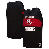 Débardeur rétro colorblock noir Mitchell & Ness pour homme, San Francisco 49ers