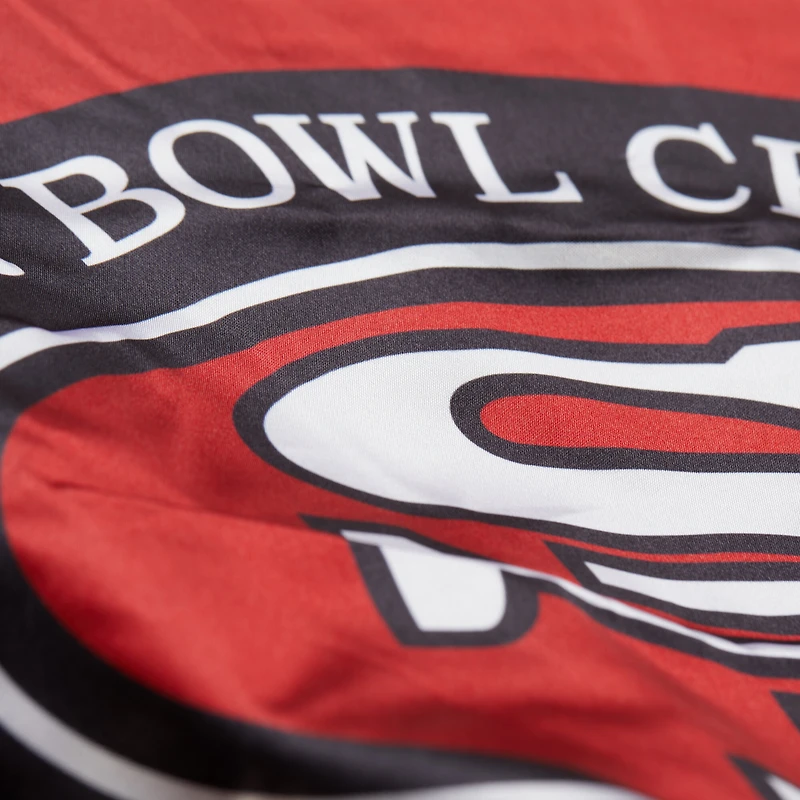 Veste zippée intégrale en satin double face pour homme des San Francisco 49ers