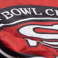 Veste zippée intégrale en satin double face pour homme des San Francisco 49ers