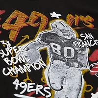Men's Mitchell & Ness Jerry Rice Black San Francisco 49ers Chalked Up Player Graphic T-Shirt