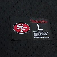 Men's Mitchell & Ness Jerry Rice Black San Francisco 49ers Retired Player Name Number Mesh Top