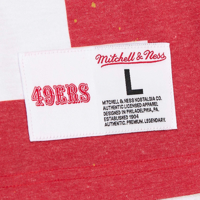 Men's Mitchell & Ness Jerry Rice Gray San Francisco 49ers Burst Retired Player T-Shirt