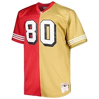 Maillot réplique de joueur retraité Mitchell & Ness Jerry Rice Scarlet/Gold San Francisco 49ers Big Tall Split Legacy pour hommes