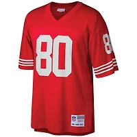 Maillot réplique de joueur retraité 1990 Mitchell & Ness Jerry Rice Scarlet San Francisco 49ers Big Tall pour homme