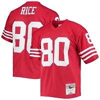 Maillot réplique Mitchell & Ness Jerry Rice rouge écarlate des 49ers de San Francisco pour homme