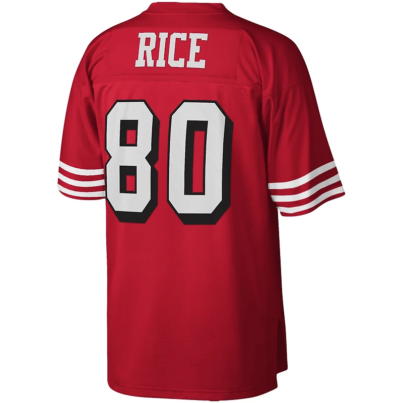 Men's Mitchell & Ness Jerry Rice Scarlet San Francisco 49ers Legacy Replica Jersey