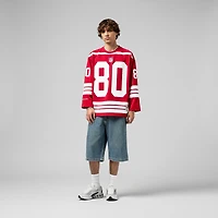 Maillot de hockey tendance Mitchell & Ness Jerry Rice Scarlet des San Francisco 49ers pour homme