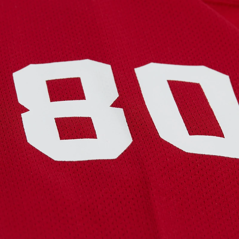 Maillot de hockey tendance Mitchell & Ness Jerry Rice Scarlet des San Francisco 49ers pour homme