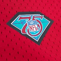 Haut en maille pour homme Mitchell & Ness Jerry Rice Scarlet avec nom et numéro de joueur retraité des 49ers San Francisco